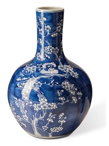 Vase blossom blue S