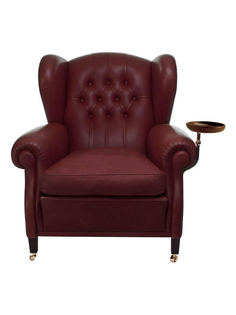 1919 Armchair With Plate - Leather CS 99 Carrubo