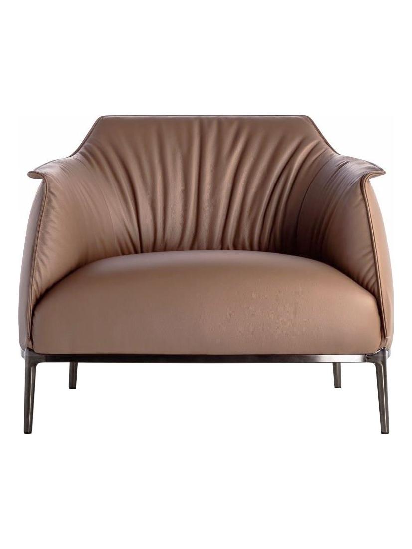 Archibald Large Armchair - Leather Frau SC 46 Biscuit