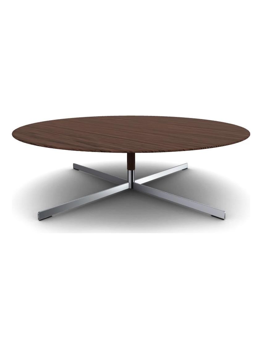 Bob Coffee Table Ø 110 cm - Canaletto Walnut / Ruthenium