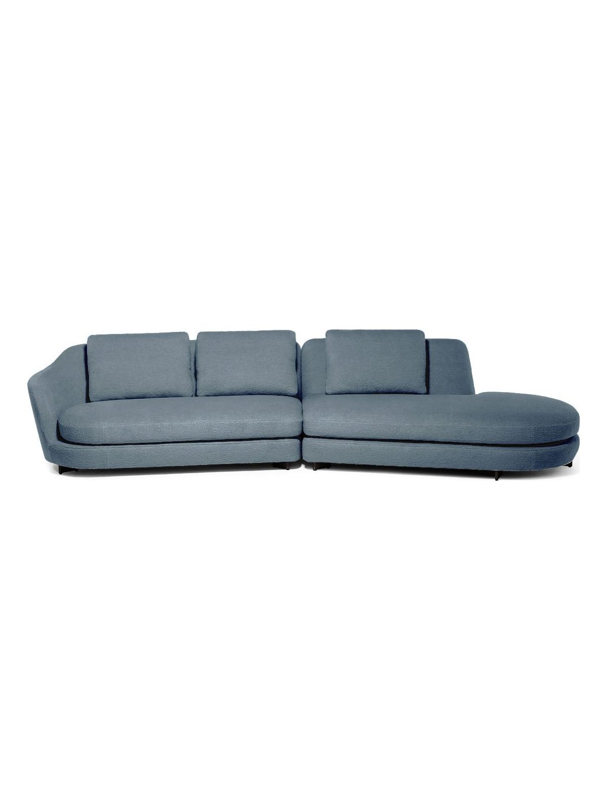 Duo Sofa - Composition 1 / SC 254 Steel Blue