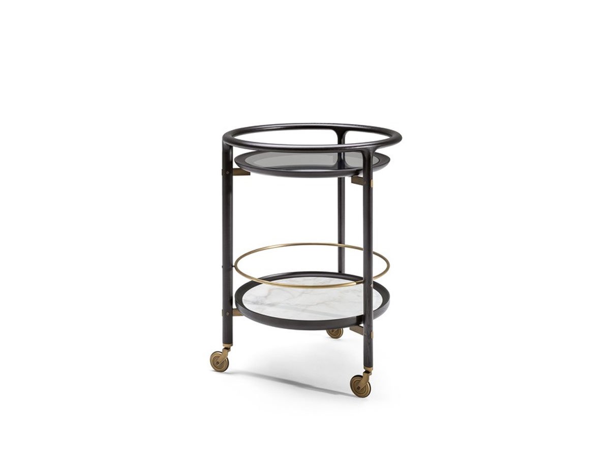 Duo Trolley - Wengé Ash / Smoked Glass