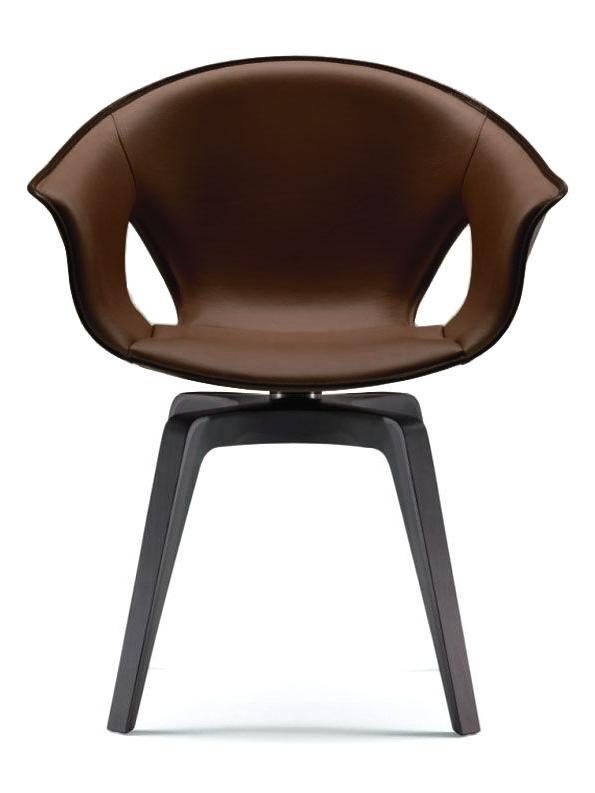 Ginger Armchair - SC 69 Iroko / Ash Moka