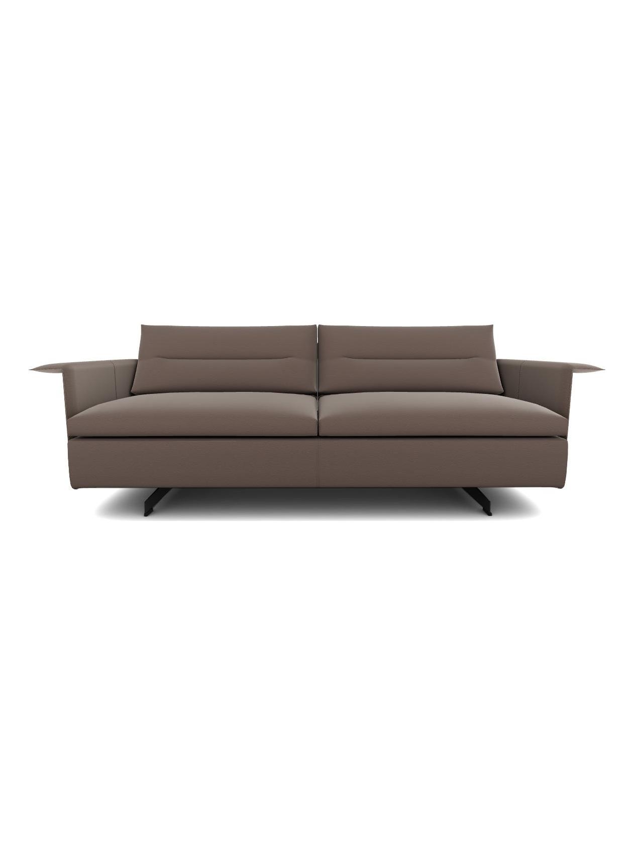 GranTorino Large 2 Seater Sofa with Flat Arms – Nest Argilla