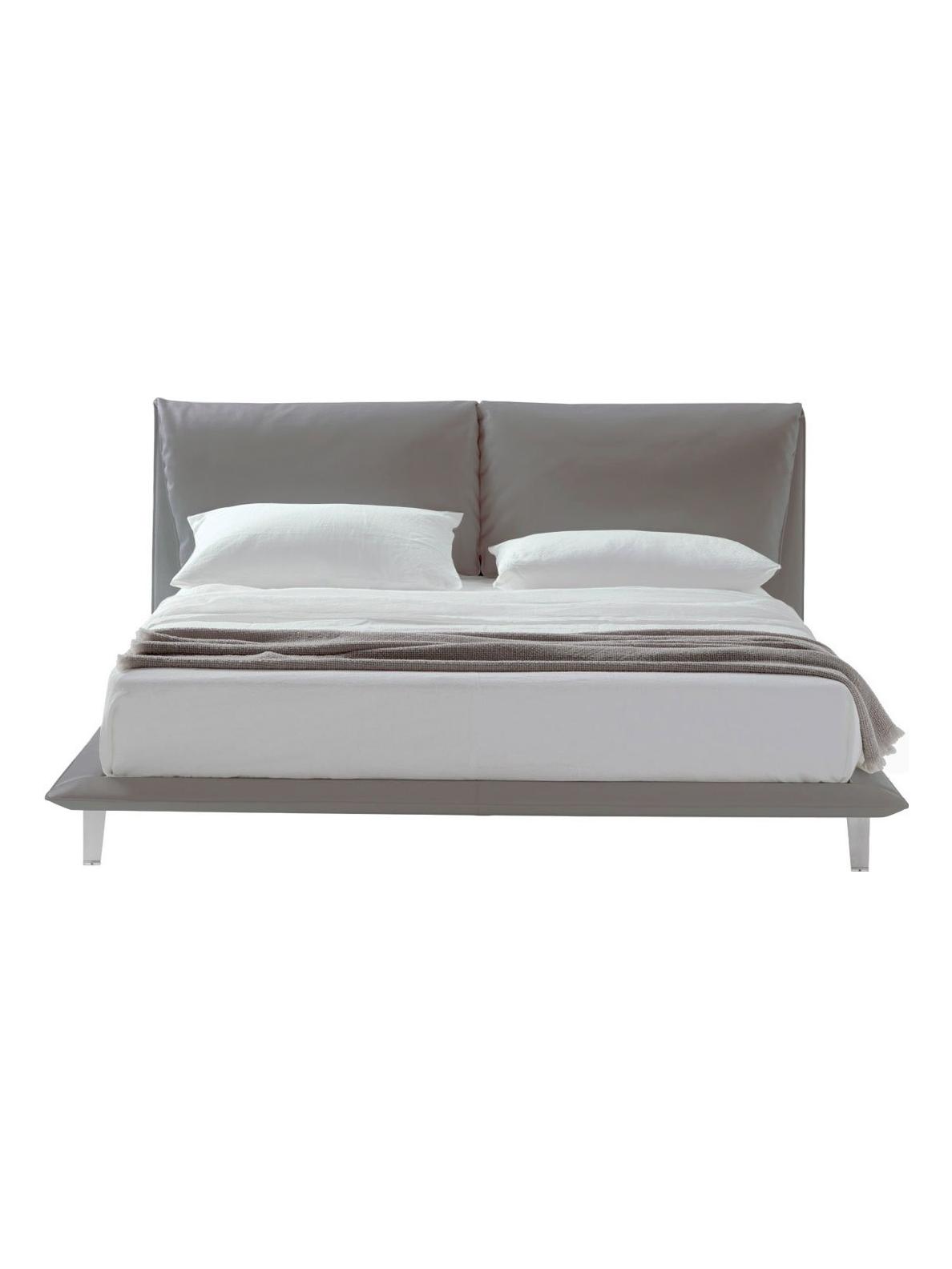 John-John Bed - Leather SC 26 Topo - Leather Back