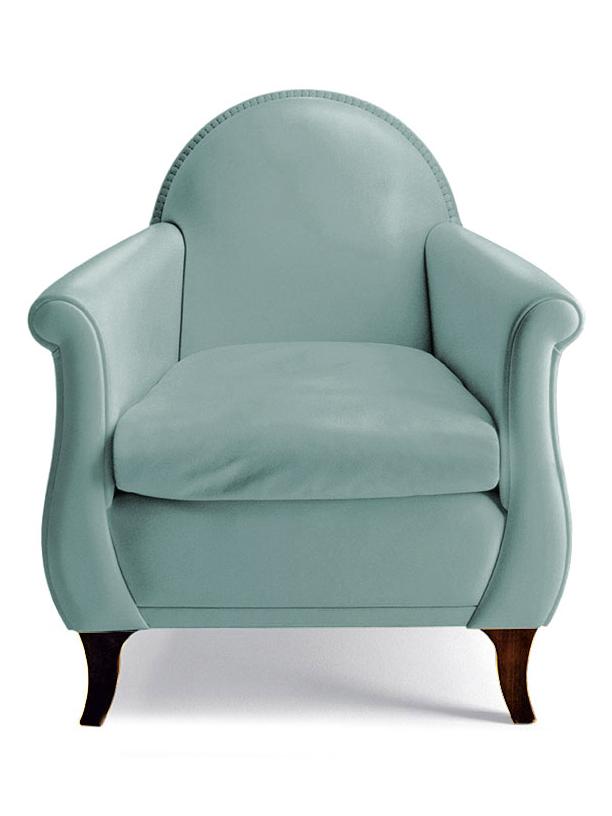 Lyra Armchair - Pelle Frau SC 233 Bardiglio / Dark Walnut Stained Beech