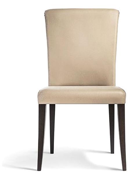 Vittoria sedia cm 47x61x90h - Pelle SC 51Panna - gambe in frassino tinto moka (61)