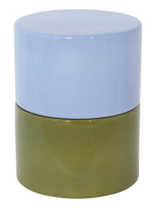 Imi Two Coffee Table - Top Blue / Base Green