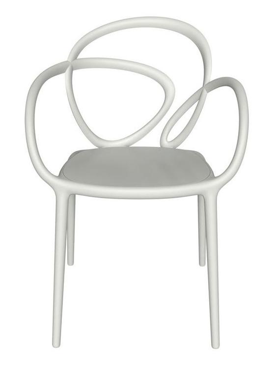 Loop Chair Without Cushion - Set of 2 White