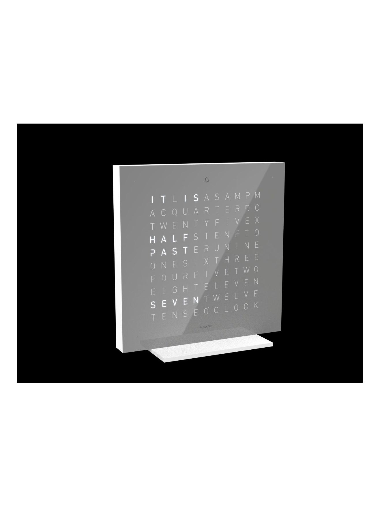 Qlocktwo Touch Table Clock - Early Grey Tea