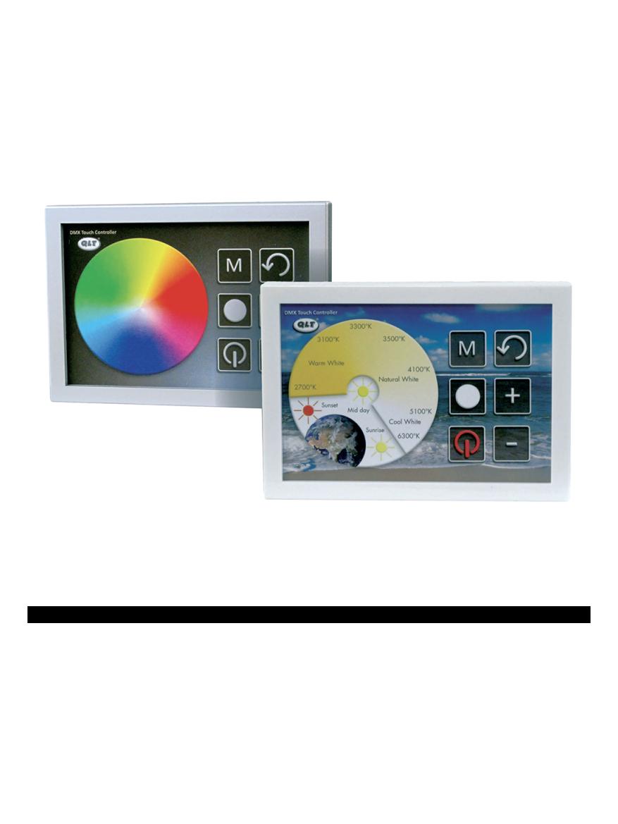 Qlt DMX touch controller for RGB/Ambient systems and RGBW