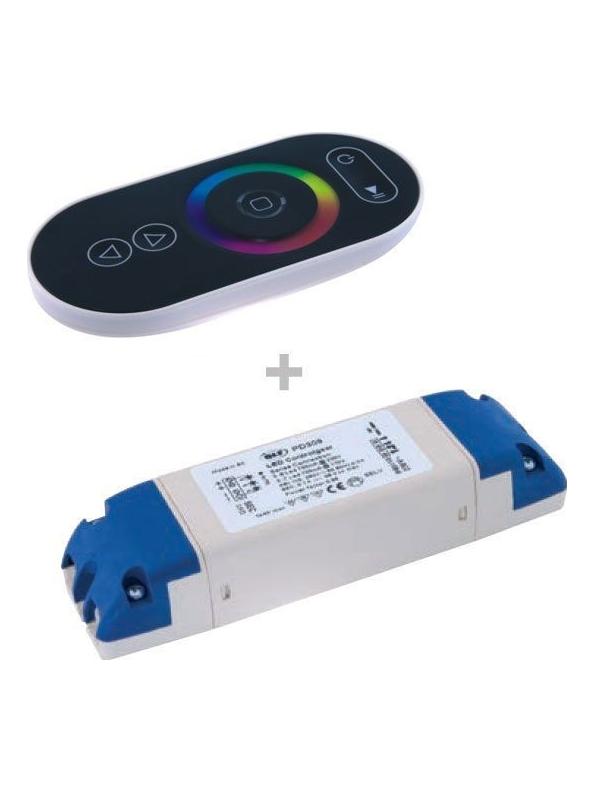 QLT Kit RGB Remote Controller Wireless + Receiver Control Unit 12-24V Management Change Color