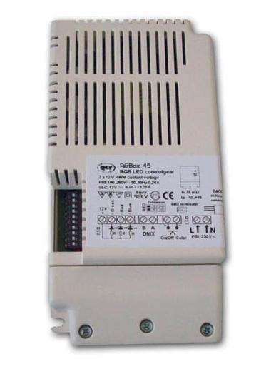 Qlt RGBox 45 12V power supply 45W for LEDs in RGB systems with DMX