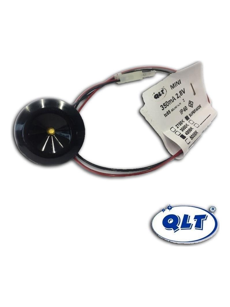 QLT Spot Mini black Round Spotlight 1W led recessed 120°