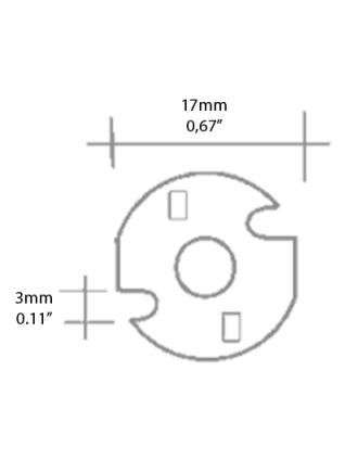 chip led 17mm 350-700mA