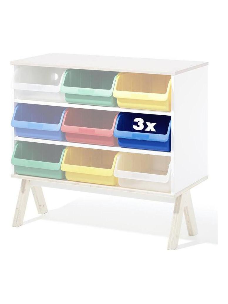 Set of 3 plastic boxes for Famille Garage (big)