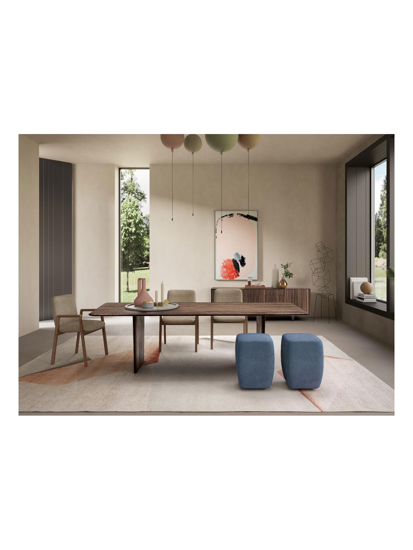 Vela Table - 280 Walnut with Knots