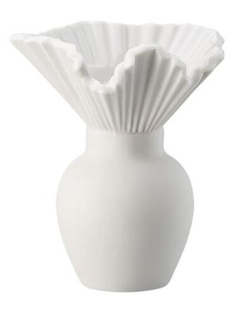 Mini Falda Weiss Matt Vase