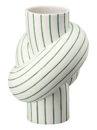 Node Stripes Vase 12 cm – Apple