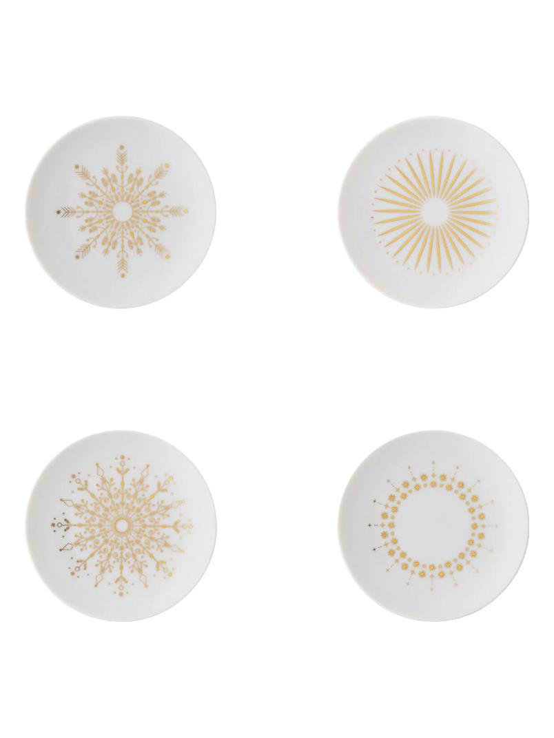 Tac Festive C. Stars Set 4 Plates 10 cm 