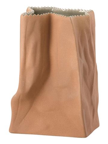 Tütenvase Hellbraun Vase 14 cm