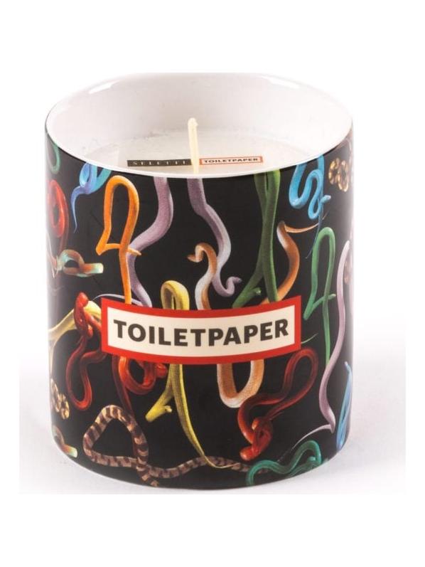 Toilet Paper Snakes Candle