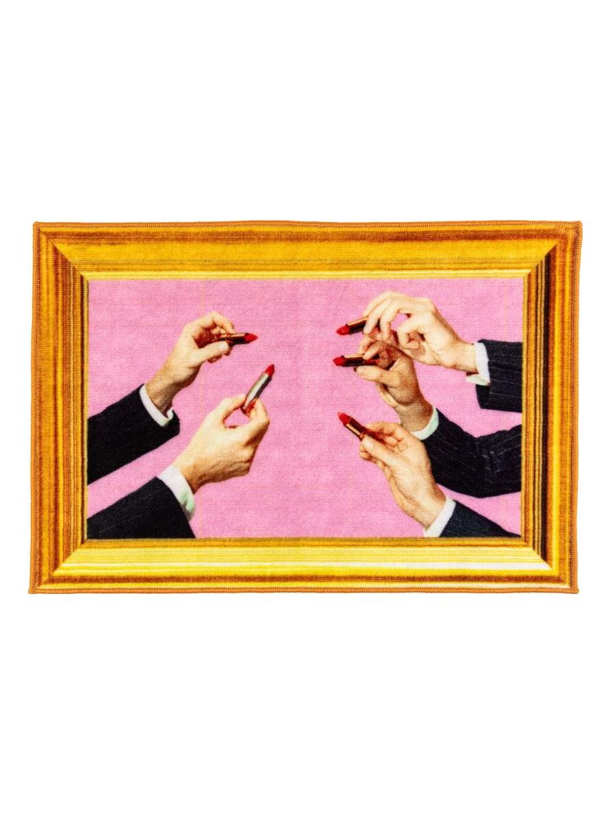 Toiletpaper Mat Lipstick Pink