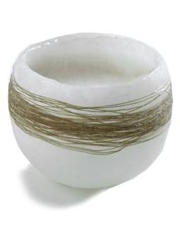 Wax Vase with Rope Small