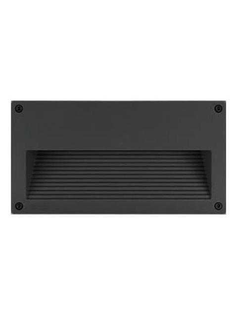 Eos Recessed Wall Rectangular Black IP65 For Outdoor