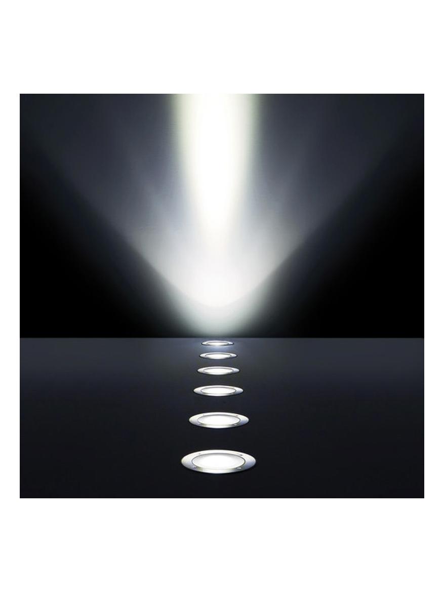 Microzip LED Comfort Recessed Floor Lamp Outdoor Opal glass IP67