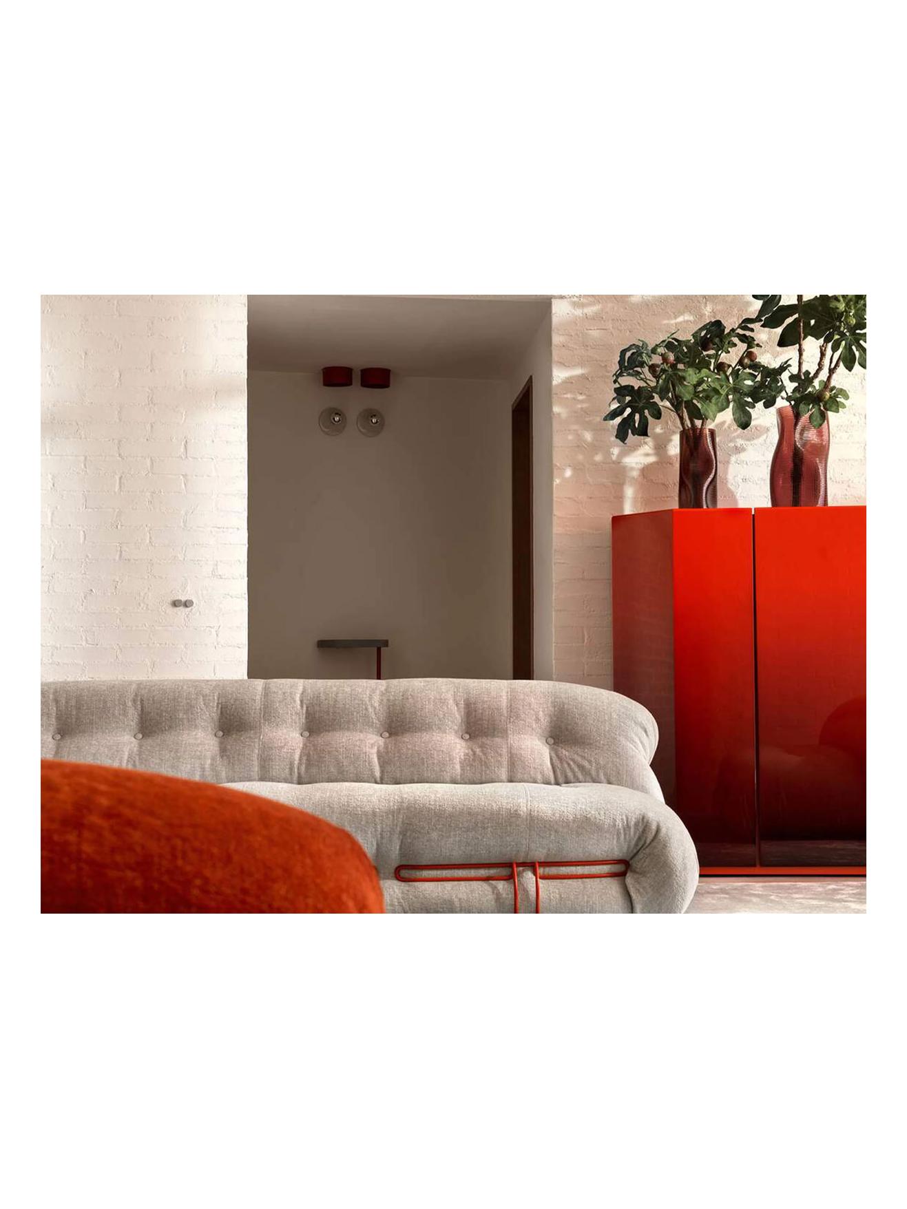 Bramante 3.1 Storage Cabinet - Blended red laquered