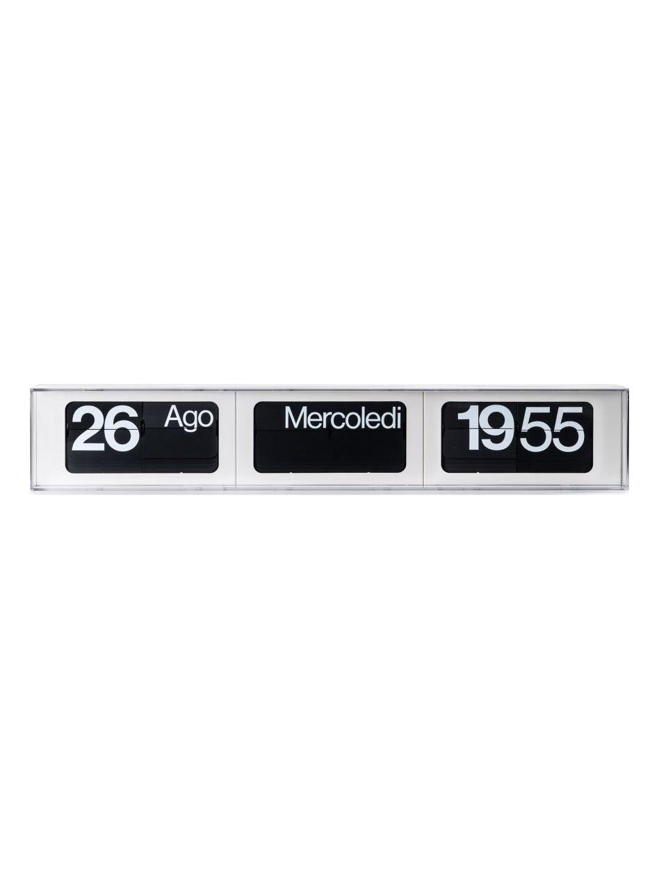 Dator 60 Clock - Horizontal White