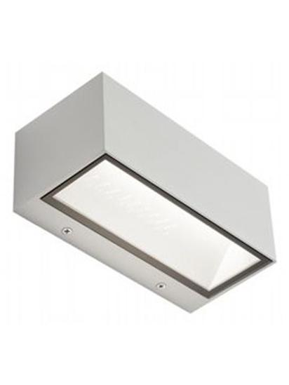Box bi-emission led wall lamp