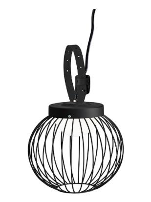 Cage outdoor led suspension lamp