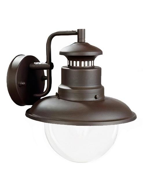 Calipso Lantern E27 Applique Below Wall In Metal And Glass For Outdoors