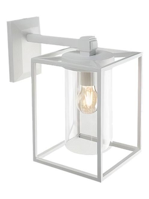 Domus E27 Rectangular Wall Lamp In Aluminum For Outdoor