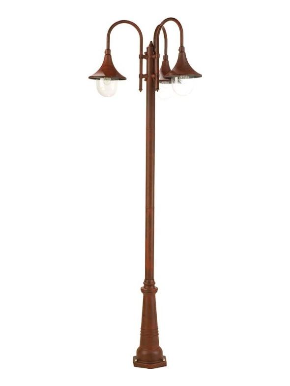 Lampara Palo Three Lights E27 Floor Lamp In Aluminum For Outdoor