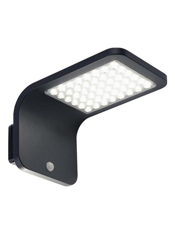 Street led wall lamp with solar panel