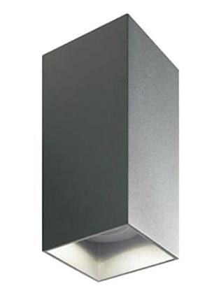 Tower Bi-Emission LED Wall Lamp Rectangular In Aluminum Neutral Light For Outdoor IP54