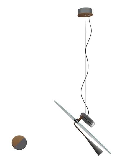 Bascula led suspension lamp