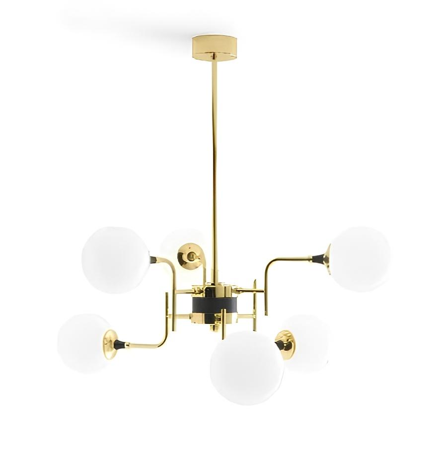 Galassia Adjustable Suspension Lamp in Glass