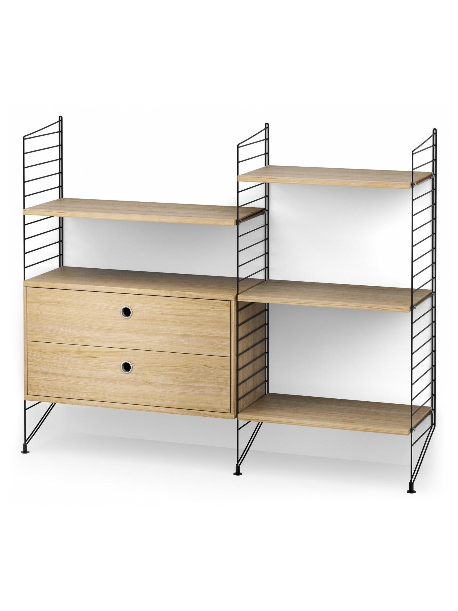 String System Floor Shelf with Drawers