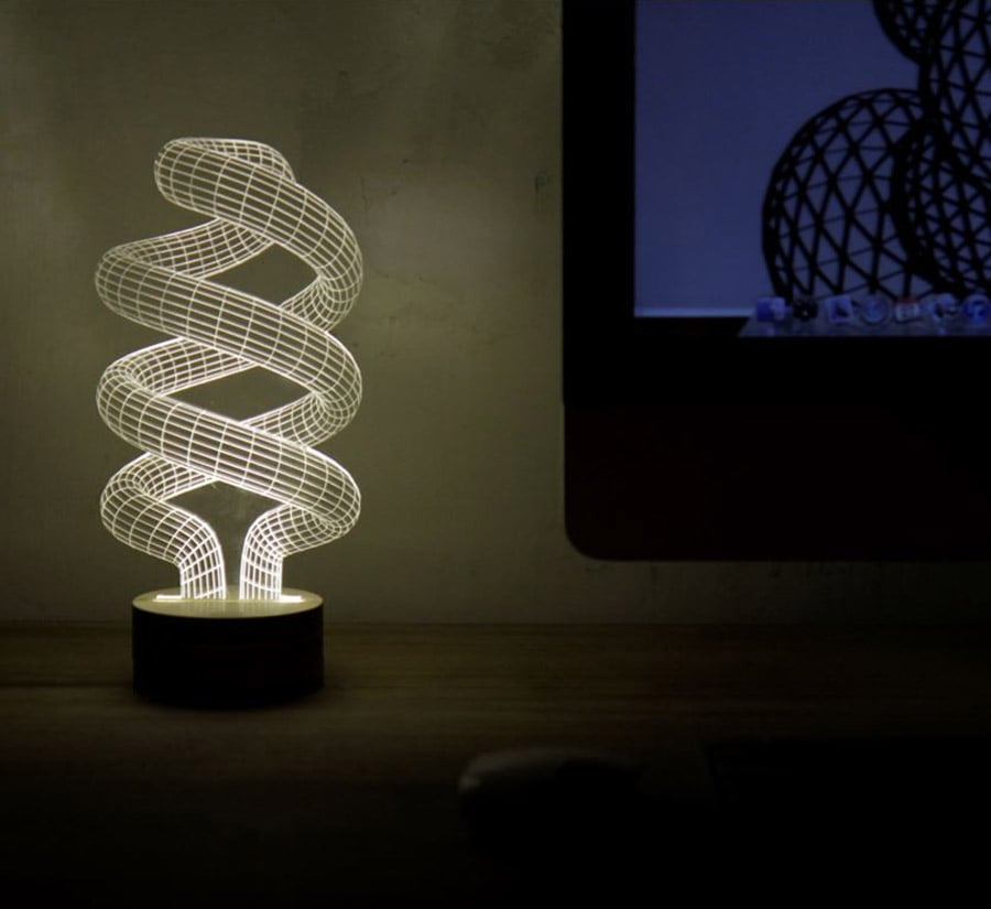Bulbing Spiral Table Lamp