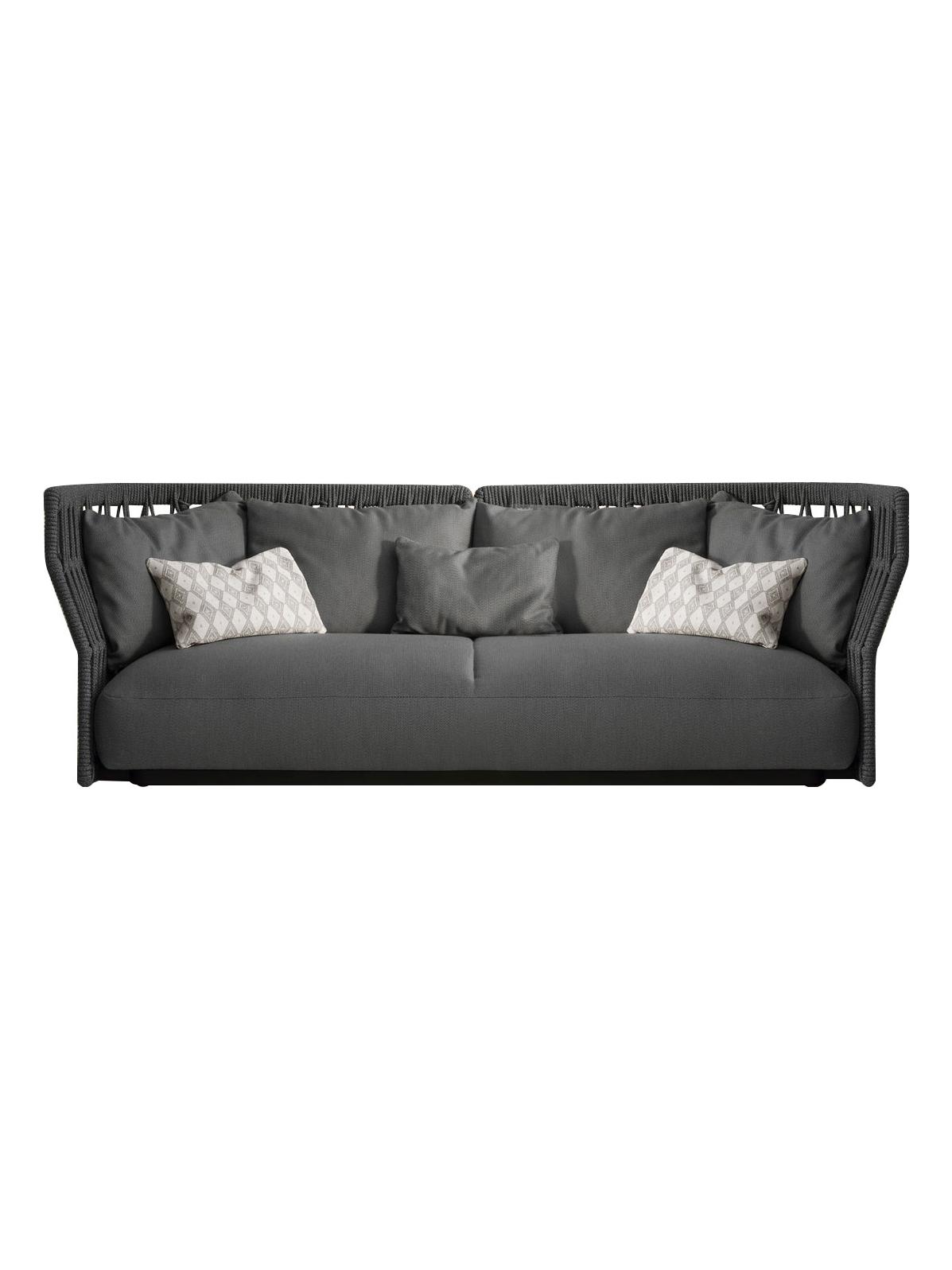 Cliff Braiding Sofa - Dark Grey