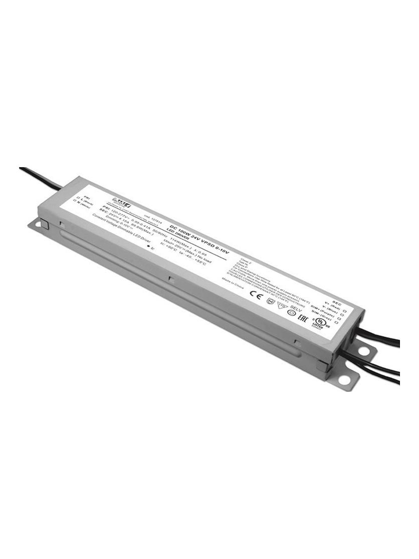 DC Direct Current LED VPSD Driver 100W 24V 0-10V dimmable 100-240V UL