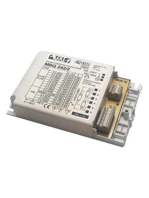 MBQ 242/2 Electronic Ballast Multilamp 2x Fluorescent Lamps