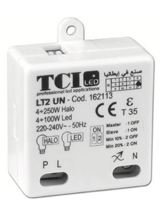 Universal Dimmer LT 2 UN Recessed for Dimmable LED or Halogen Lamps