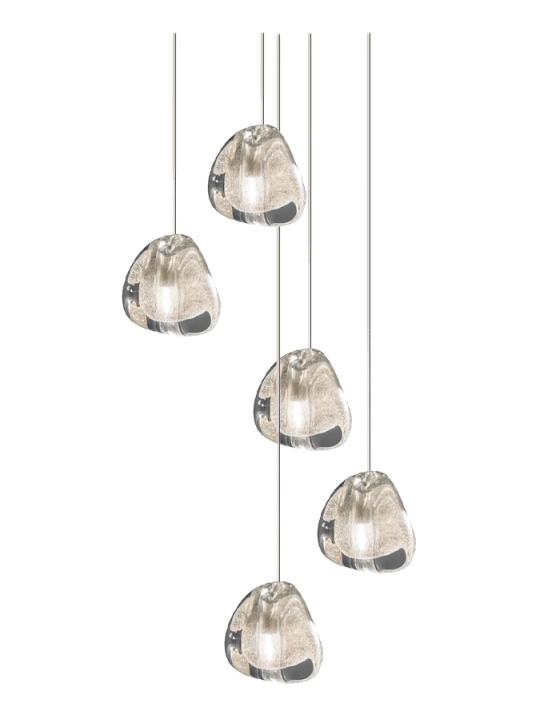 Mizu five light suspension lamp