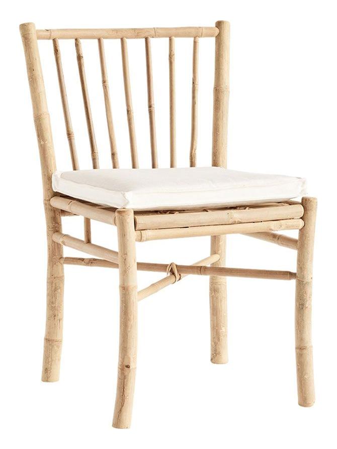Bamboo Dining Chair with Cushion