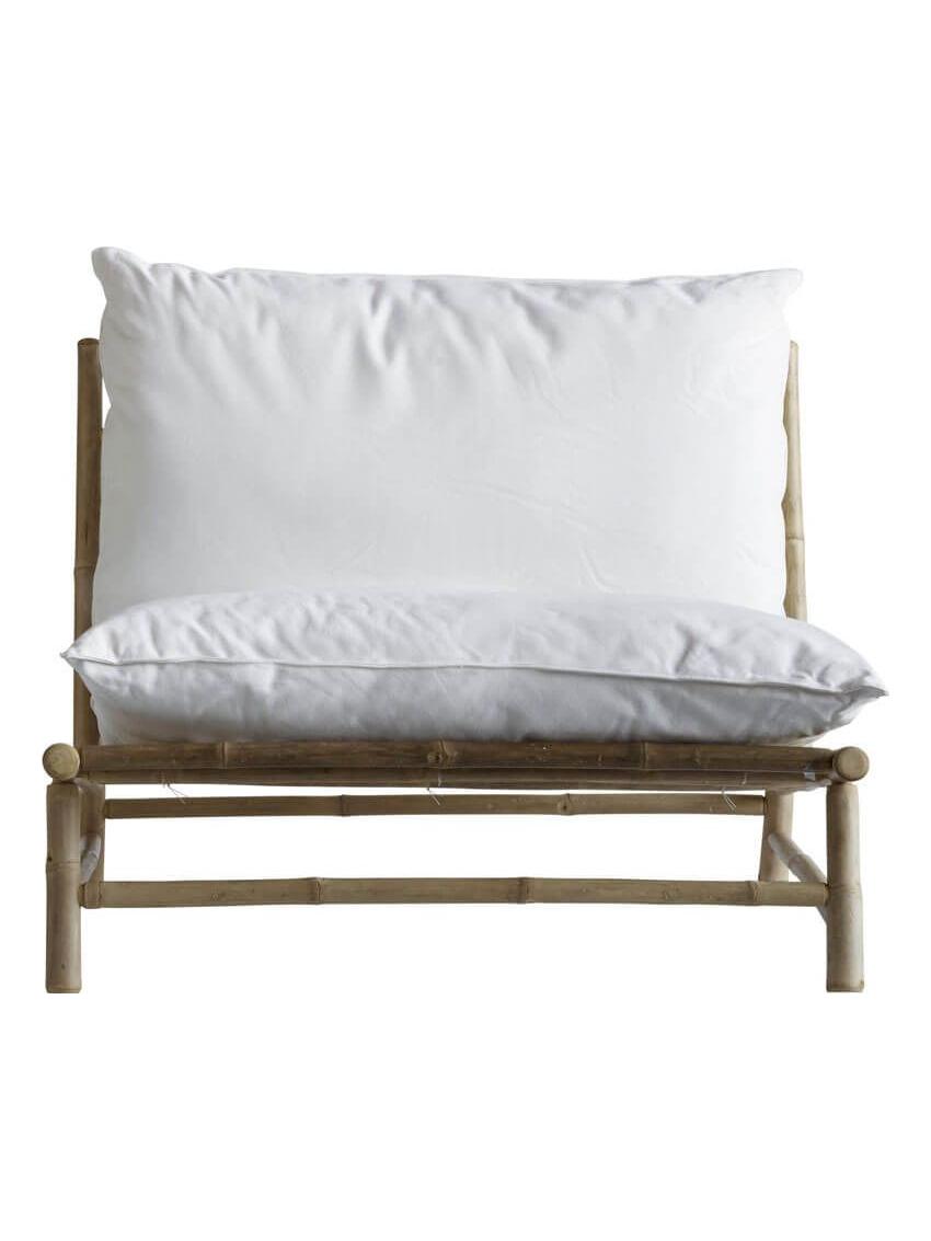 Bamboo Lounge Chair with Cushions